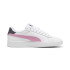 Zapatillas de Casual Puma Smash 3.0 L Infantil Blanco-Malva Out-Gris Galáctico