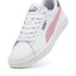Zapatillas de Casual Puma Smash 3.0 L Infantil Blanco-Malva Out-Gris Galáctico
