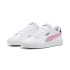 Zapatillas de Casual Puma Smash 3.0 L Infantil Blanco-Malva Out-Gris Galáctico