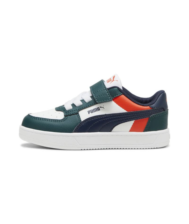 Chaussures Décontracté Enfant de Puma Caven 2.0 Block Ac+ Ps Dark Myrtle-Club Navy-Puma White