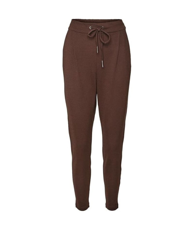 Calça Mulher Vero Moda Eva Loosetring Coffee Bean