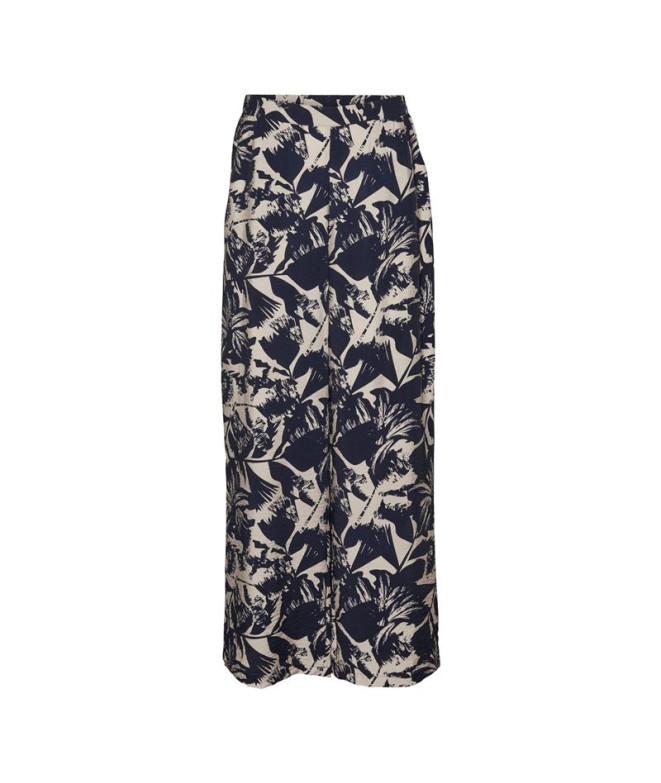 Pantalones Vero Moda Vmjosie Wide Mujer Navy