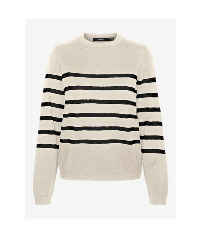 Moletom Mulher Vero Moda Vmsaba Plain Ls O-Neck Pullover Ga Noos Birch