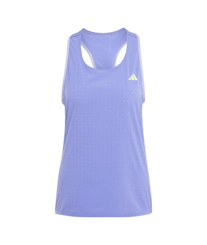 Camiseta de Running adidas Adizero Running Tank Mujer Azul
