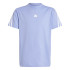 Camiseta adidas Infantil Future Icons 3 Stripes Azul/Branco