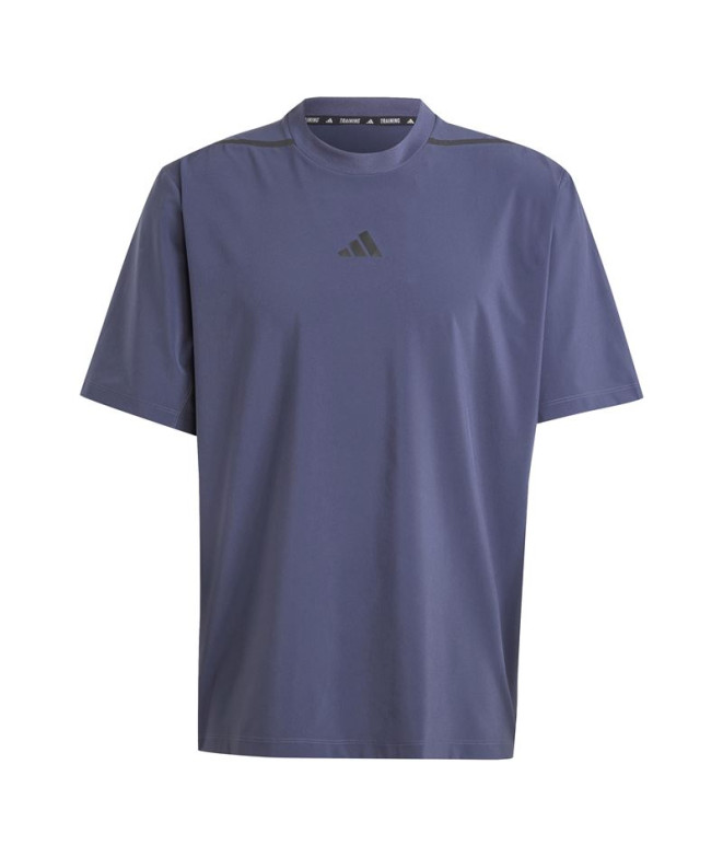Camiseta de Fitness adidas Workout Crew Neck Hombre Azul