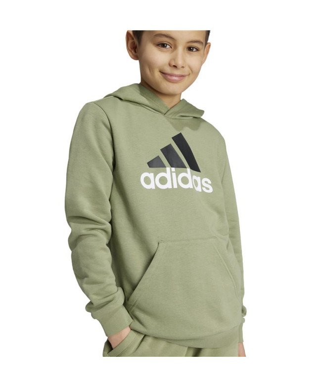 Sudadera adidas Essentials 2 Colored Big Logo Cotton Hoodie Infantil Verde