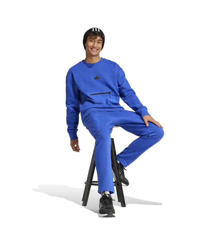 Pantalon adidas Homme Polaire City Es e Bleu