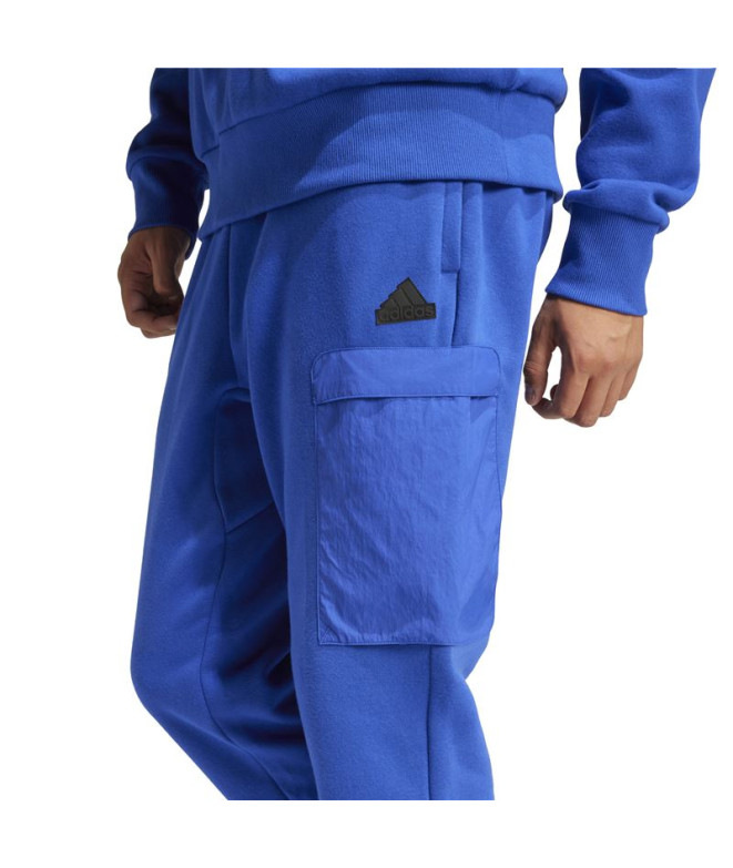 Pantalon adidas Homme Polaire City Es e Bleu