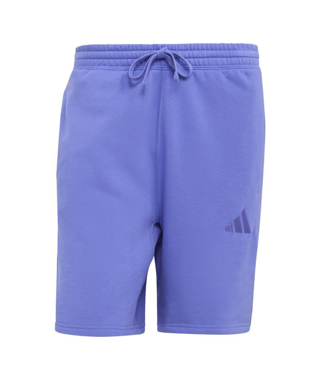 Pantalon adidas Homme Short polaire All Szn Bleu