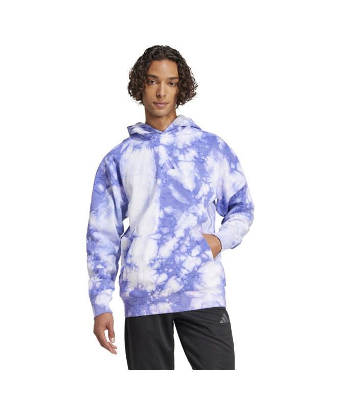 Sweat adidas Homme All Szn Fleece Wash Hoodie Blue