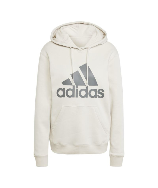Sudadera adidas Essentials Big Logo Regular Fleece Hoodie Mujer Beige