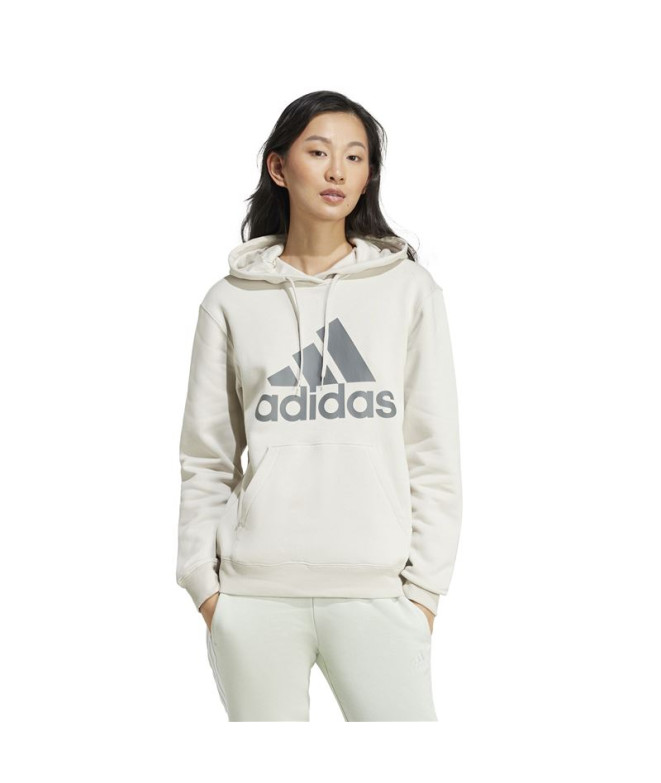 Sweat adidas Femme Essentials Big Logo Regular Fleece Hoodie Beige