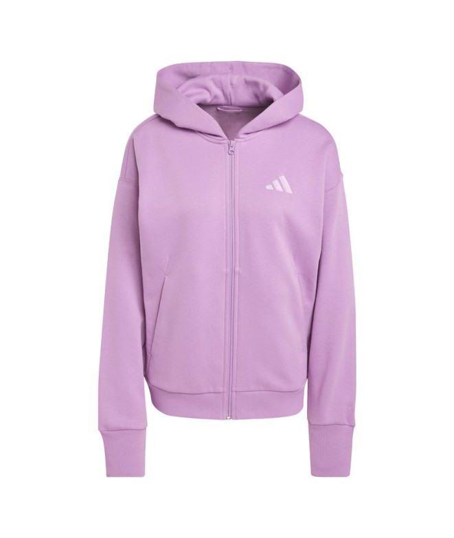 Chaqueta adidas All Szn Fleece Full-Zip Hoodie Mujer Morado
