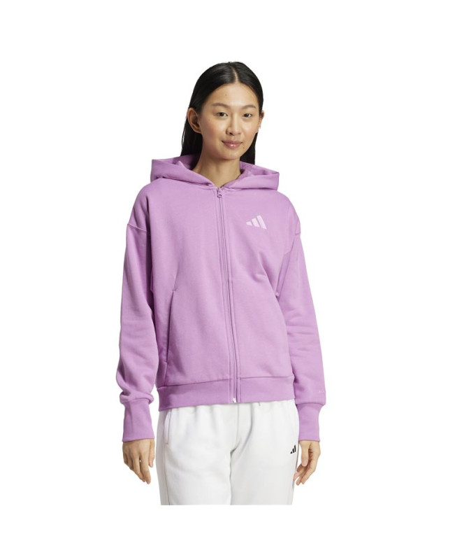 Veste adidas Femme All Szn Fleece Full Zip Hoodie Purple