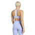 Brassiere de sport adidas Femme Powerimpact Medium Support 3-Stripes Bleu