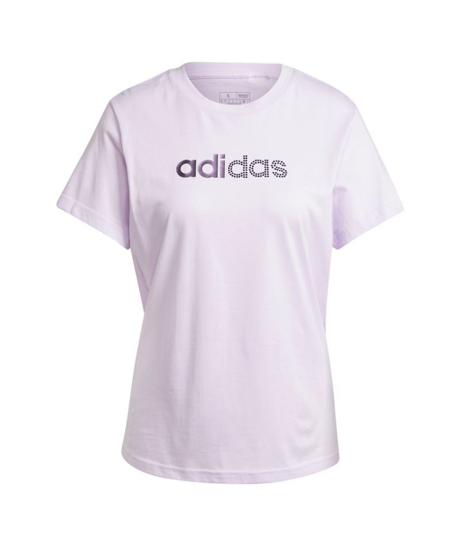 Camiseta adidas Holiday Graphic Mujer Lila