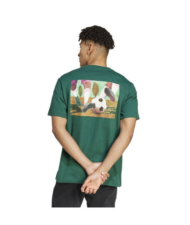Camiseta adidas Gallery Graphic Hombre Verde...
