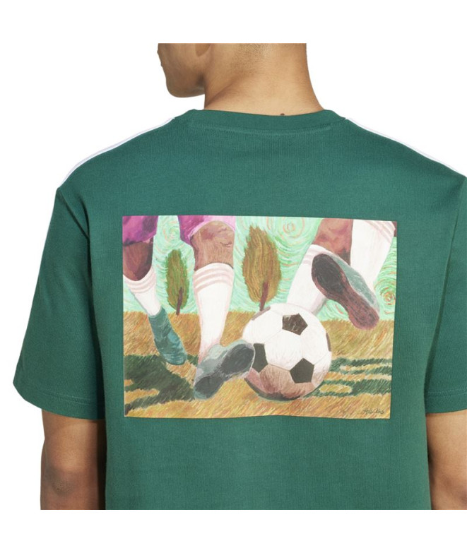 Camiseta adidas Gallery Graphic Hombre Verde...