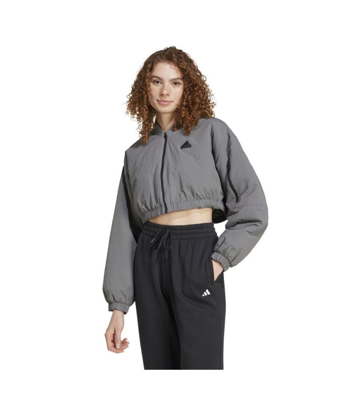 Veste adidas Femme City Es e Bomber matelasse Gris