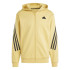 Casaco adidas Homem Casaco com capuz com 3 riscas e fecho de correr Future Icons Oatmeal