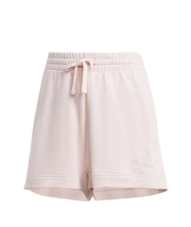 Calça adidas French Terry Mulher Calções All Szn cor-de-rosa