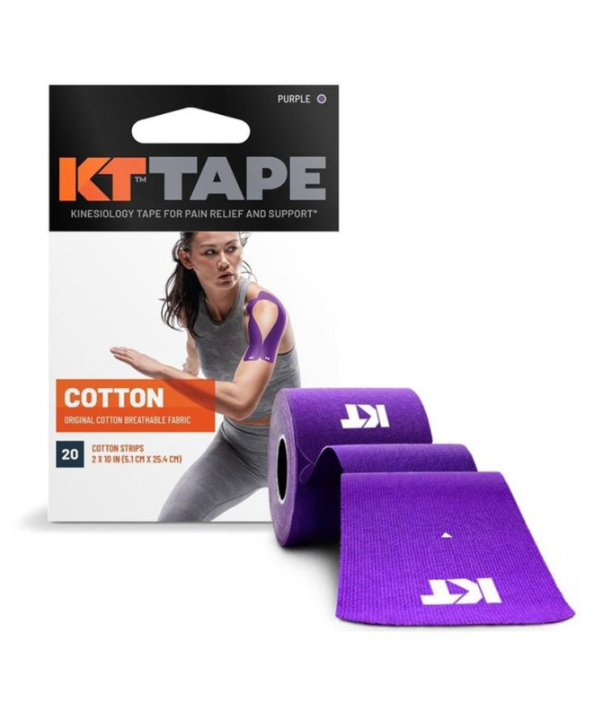 Cintas KT Tape Original Precut (20 x 25cm) 5 Meters Purple