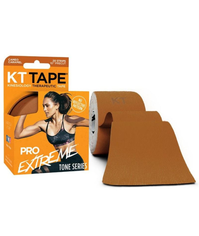 Fita adesiva de pré-corte KT Tape Pro Extreme (20 x 25 cm) 5 metros Caramelo Cameo