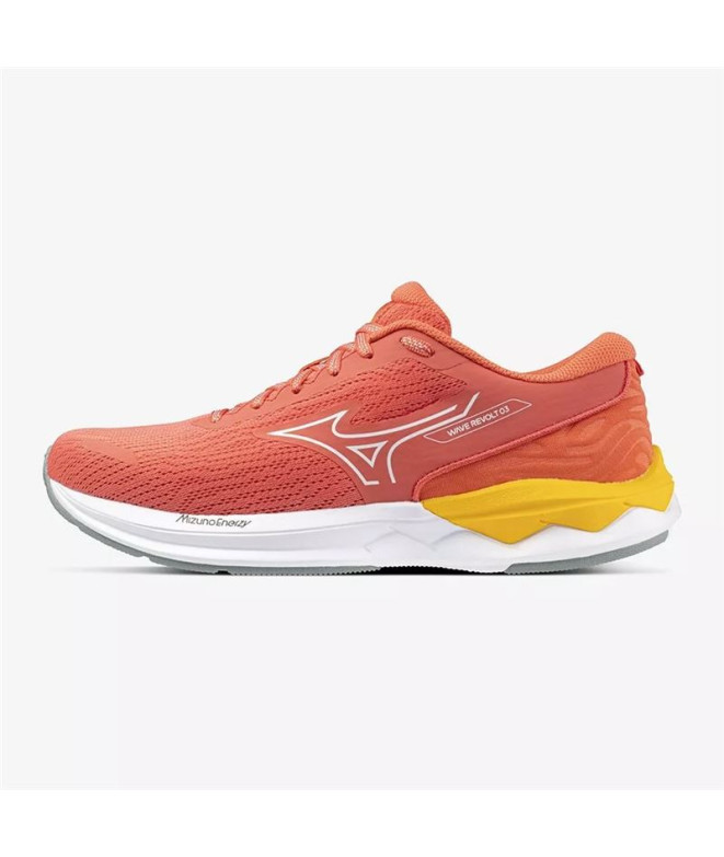 Zapatillas De Running Mizuno Wave Revolt 3 Mujer Rojo