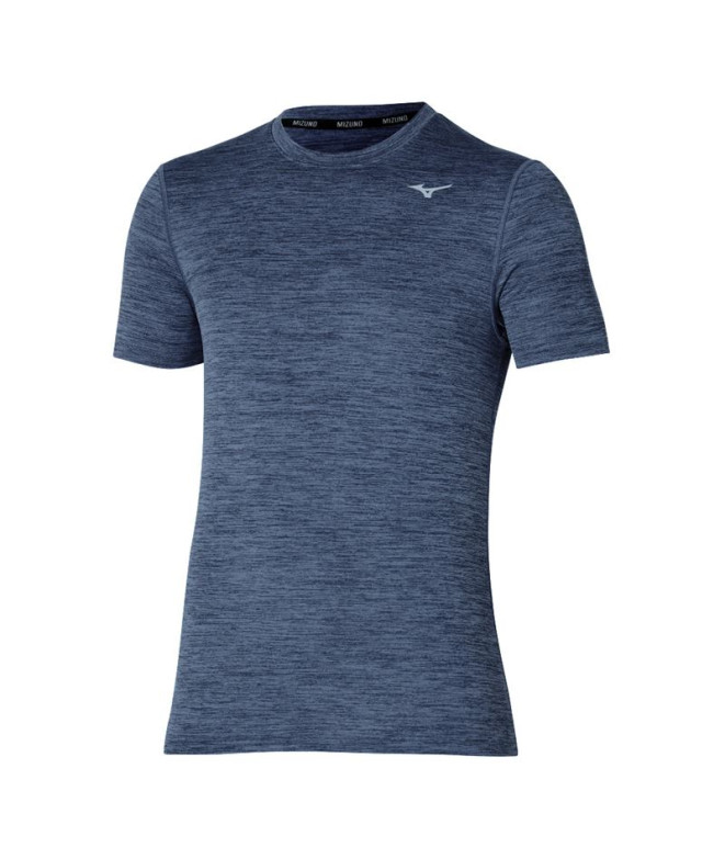 Camiseta Fitness Mizuno Homem De Impulse Core Blue