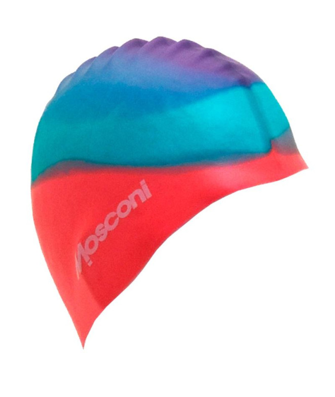 Bonnet Natation Mosconi de Violet arc-en-ciel - Aigue-marine