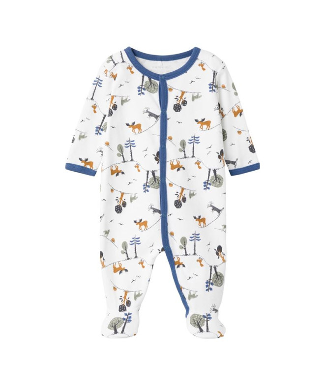 Mono Name it Nbmnightsuit W/F Forest Bright White Bebés