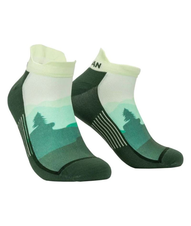 Calcetines de Running Nathan Adventure Speed Tab Park Green