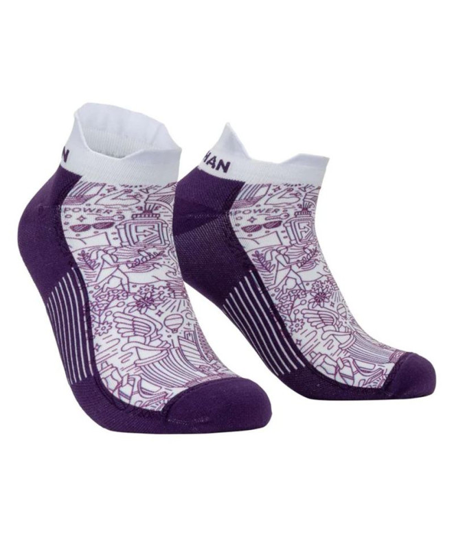 Chaussettes Running de Nathan Signature Speed Tab Plum