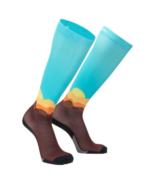 Chaussettes Running de Nathan Adventure Speed Compression OTC Desert Sunset