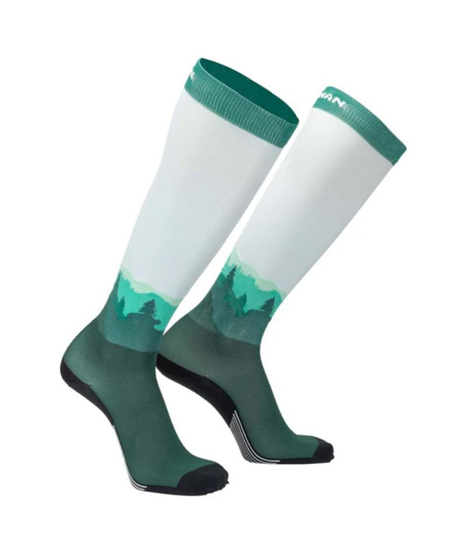 Calcetines de Running Nathan Adventure Speed Compression OTC Park Green