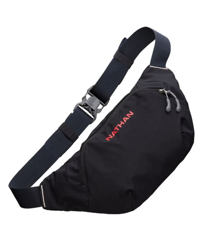 Colete Running de Nathan Run Sling 2L Preto/Ribbon Red