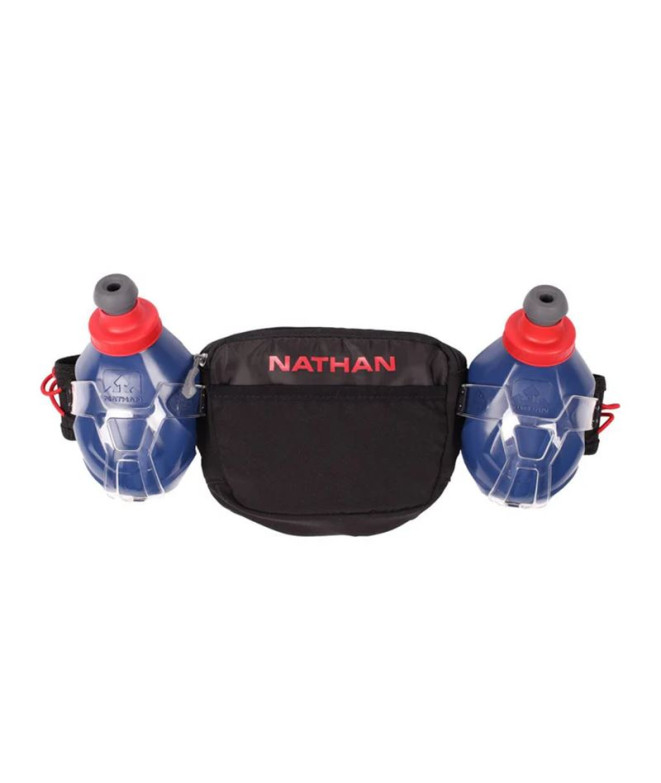 Ceinture Running Trail de Nathan Mix Plus 3.0 Noir/Ruban Rouge