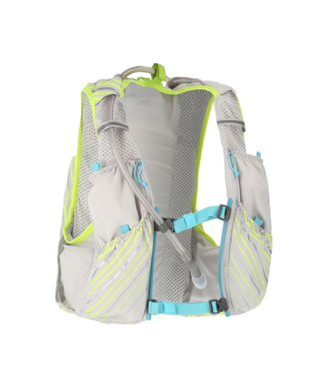 Chaleco de Running Nathan Pinnacle 12 Vapor Mujer Grey/Caribbean Blue
