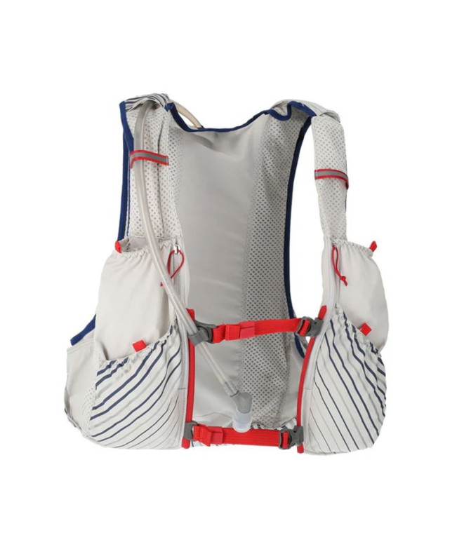 Gilet Running de Nathan Pinnacle 12 Vapor Grey/Ribbon Red