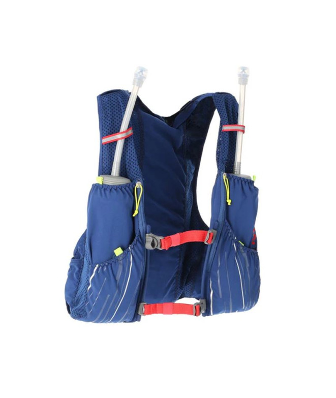 Gilet Running de Nathan Pinnacle 4 Estate Blue/Ribbon Red