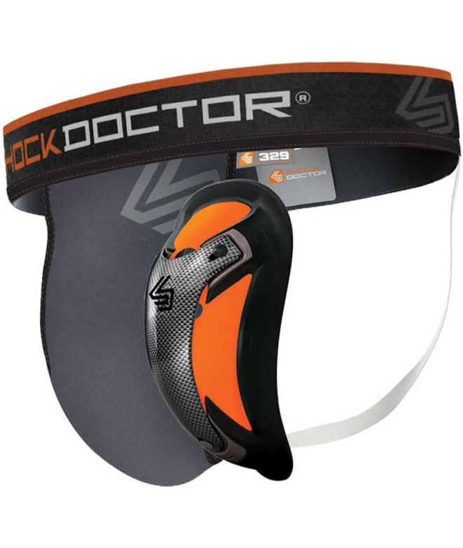 Coquilha Homem Suporte Shock Doctor Ultrapro com Ultra Carbon Flex Cinzento