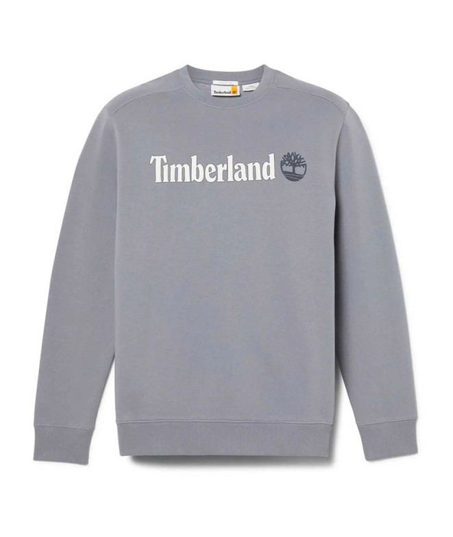 Sweat Timberland Homme Kennebec River Logo linéaire col roulé Folkstone Grey