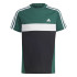 Camiseta adidas Infantil Tiberio 3 Band Colorblock Verde Escuro