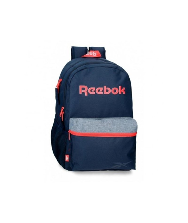 Mochila Reebok Lucia 44Cm Dois Compartimentos Azul Marinho