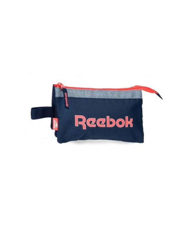 Estuche Tres Compartimentos Reebok Lucia Azul Marino