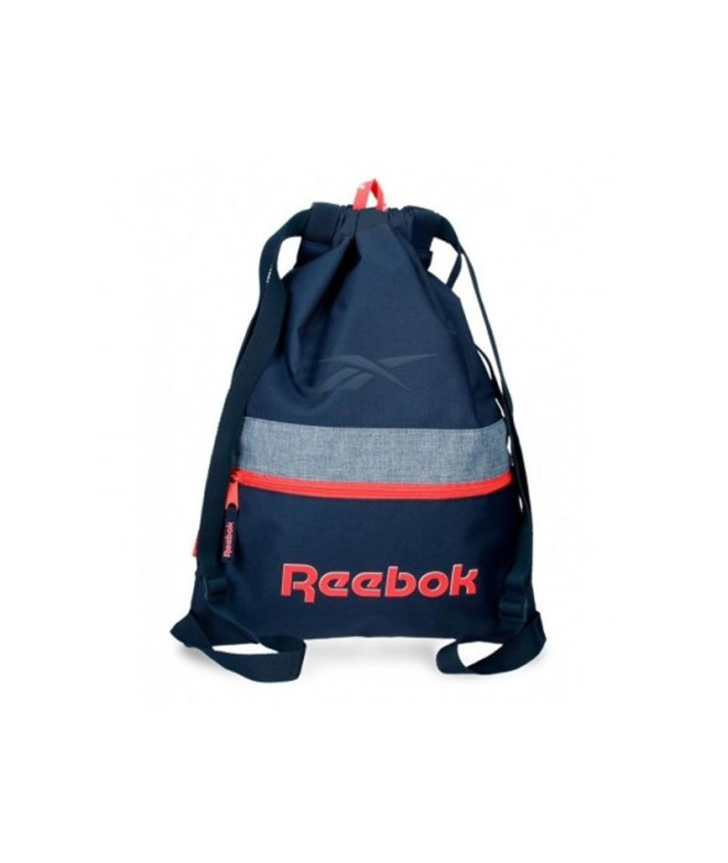 Mochila Saco Reebok Lucia Con Bolsillo Frontal Azul Marino