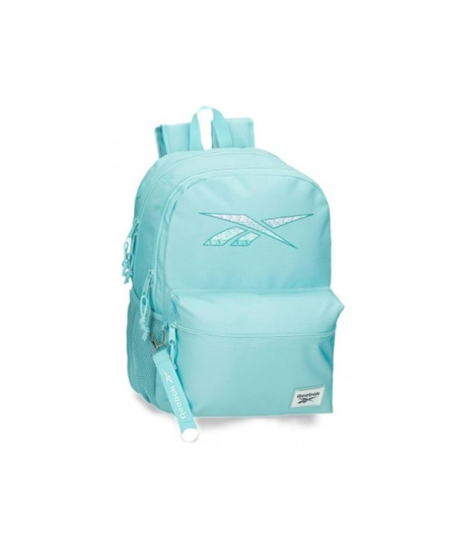 Mochila Reebok Escola Ann Dois Compartimentos 44 Cm Turquesa