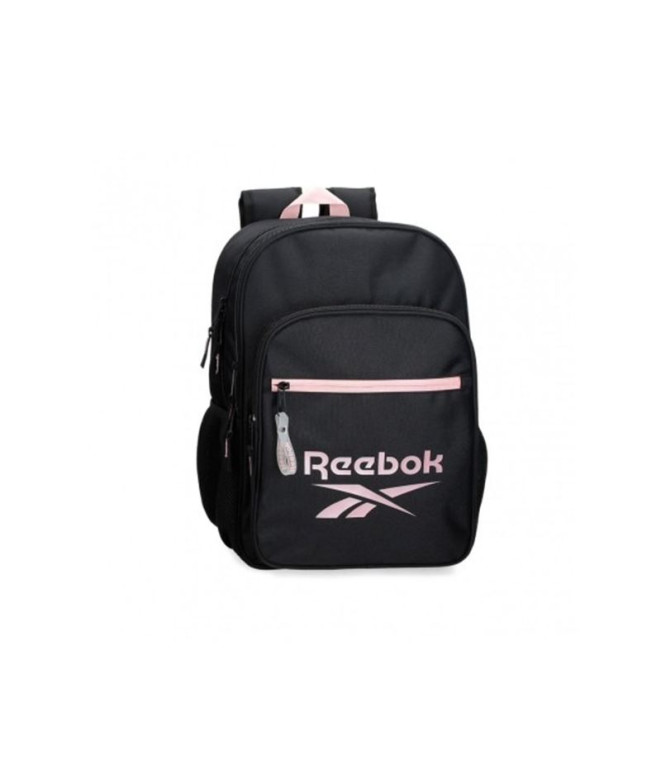 Mochila Reebok Bolsa escolar Beverly duas divisões 40 Cm preta