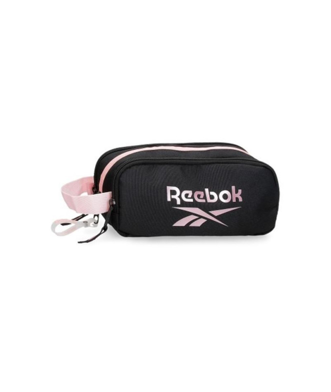 Estuche Triple Cremallera Reebok Beverly Negro